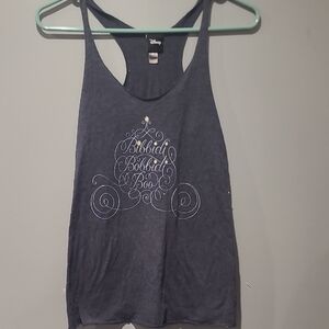 Disney Women's Navy Tank Top with Bibbidi Bobbidi Boo Design